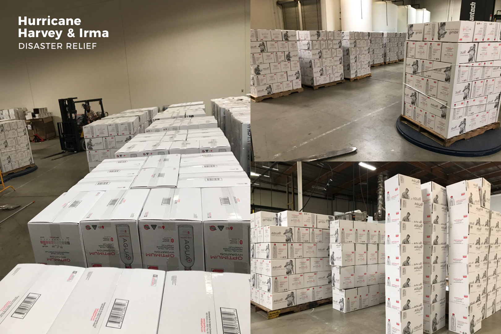 Agua Plus donted to Hurricane Harvey and Irma relief Efforts